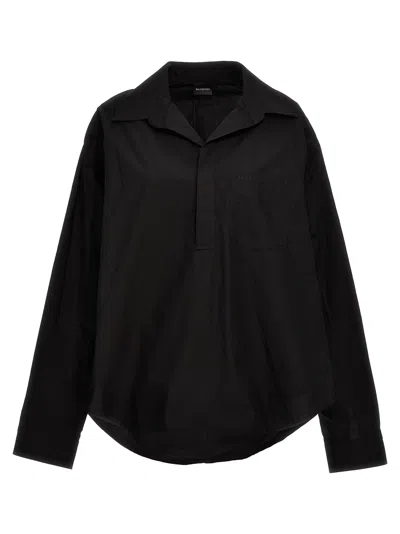 Balenciaga Crumpled Effect Shirt Shirt, Blouse Black