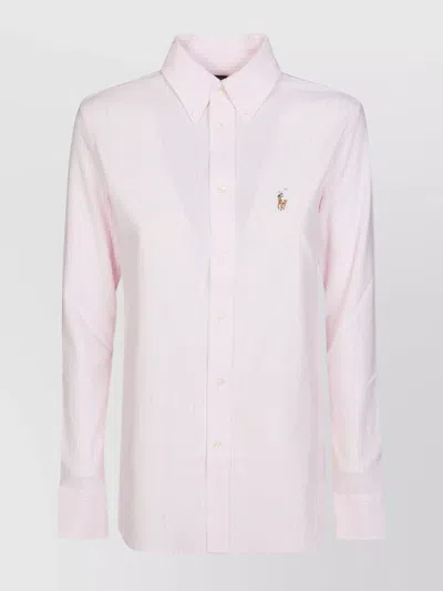 Polo Ralph Lauren Kendal Long Sleeve Shirt In Rose
