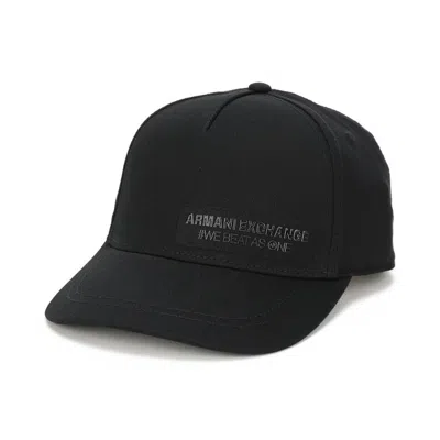 Armani Exchange Baseball Cap In Black