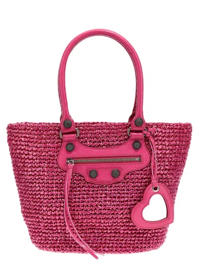 Balenciaga Le Cagole Panier Tote Bag Pink