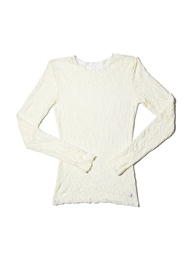 Hanky Panky Signature Lace Long Sleeve Top In White