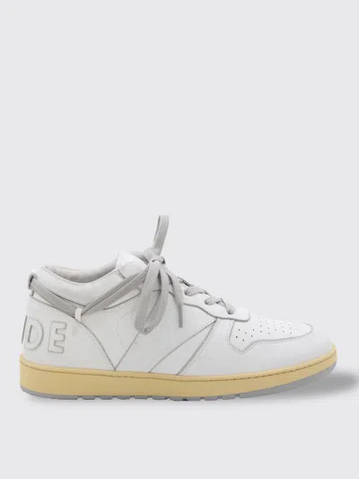 Rhude White Leather Sneakers