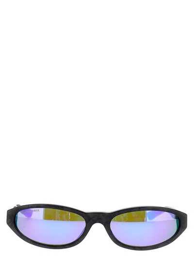 Balenciaga Eyewear Neo Round Sunglasses In Black