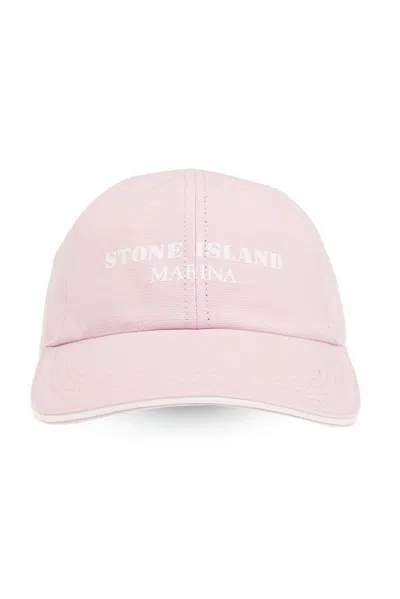 Stone Island Marina Collection Baseball Cap In Pink