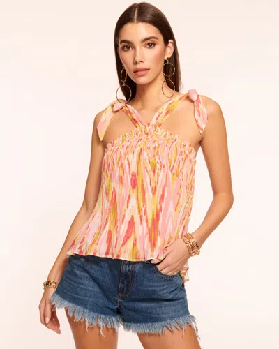 Ramy Brook Sabrina Tie Strap Tank Top In Tulip Ikat