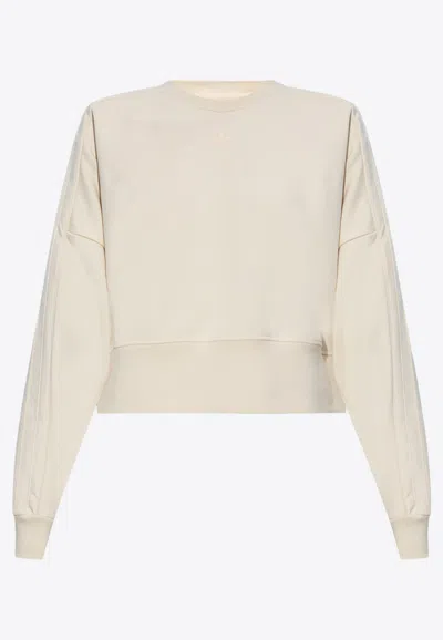 Adidas Originals Adicolor Chunky 3-stripes Sweatshirt In White