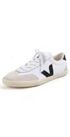 Veja Volley Tricolored Low-top Court Sneakers In Wht_naut_bark