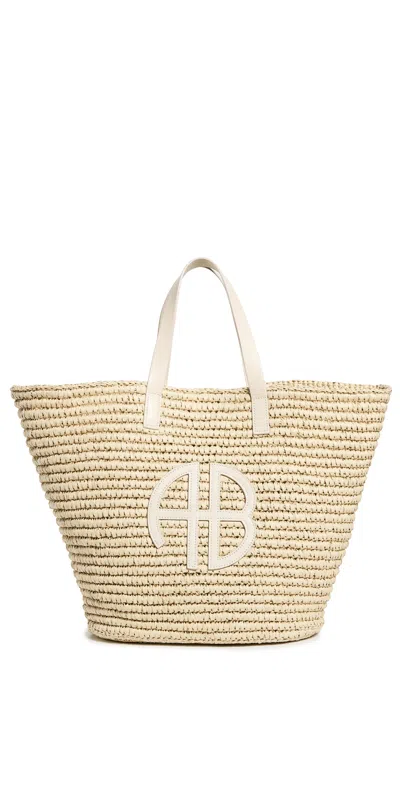 Anine Bing Palermo Tote In Ivory In Beige