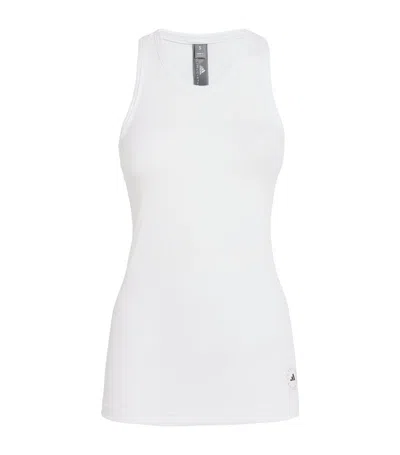 Adidas By Stella Mccartney Fine-ribbed Tank Top In White