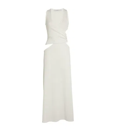 Christopher Esber Cut-out Wrap Dress In White