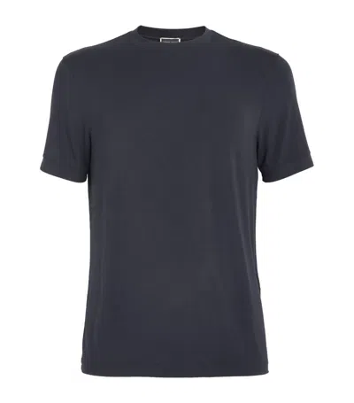Giorgio Armani Crew-neck T-shirt In Blue