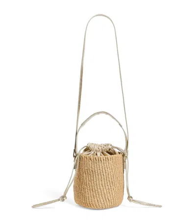 Chloé Small Woody Basket Bag In Gold