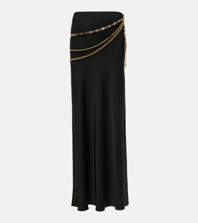 Rabanne Chain-detailed Maxi Skirt In Black