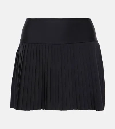Alo Yoga Grand Slam Pleated Tennis Skirt In Black