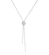 Piaget Women's Rose 18k White Gold & Diamond Pendant Lariat Necklace