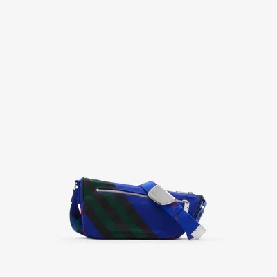 Burberry Small Shield Messenger Bag In Blue