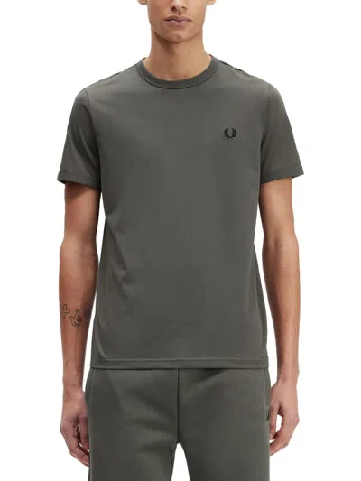 Fred Perry T-shirt With Logo In Green