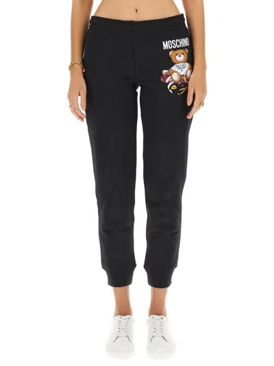 Moschino Teddy Jogging Pants In Black
