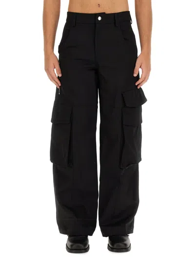 Gcds Workwear Cargo Pants In Black