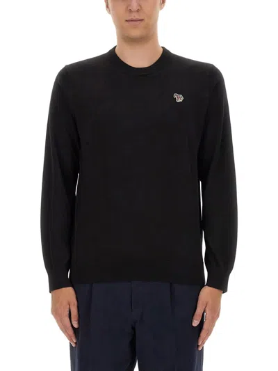 Ps By Paul Smith Zebra Patch Shirt In Black