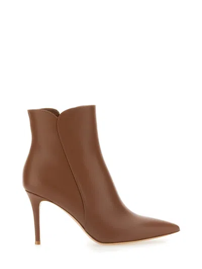 Gianvito Rossi Levy 85 Boot In Buff