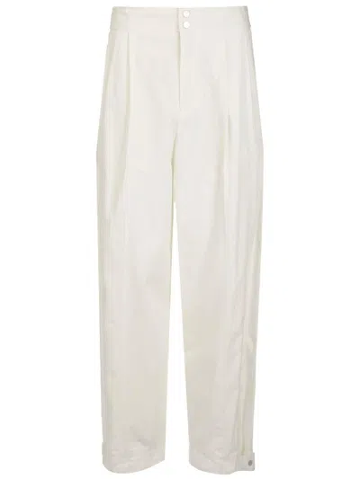 Bottega Veneta Mid-rise Trousers In White