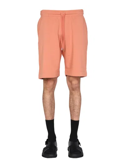 Dries Van Noten Fleece Bermuda In Orange