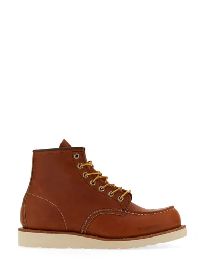 Red Wing Moc Toe Boot In Brown