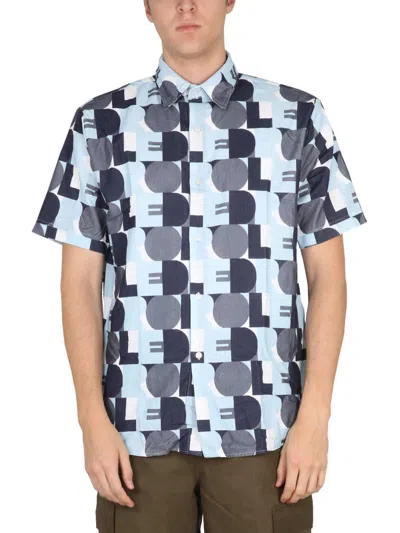 Drôle De Monsieur Logo-print Short-sleeved Shirt In Multicolor