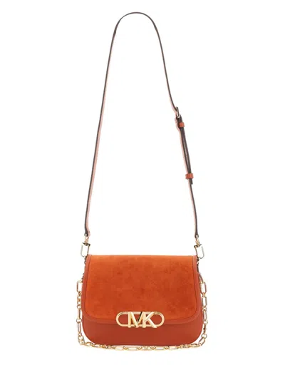 Michael Kors Designer Handbags Parker Messenger Bag In Orange