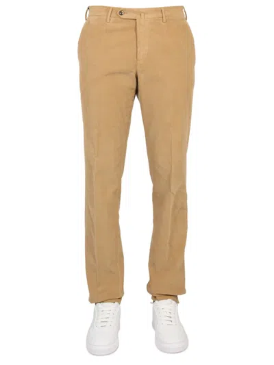 Pt01 Slim Fit Pants In Brown