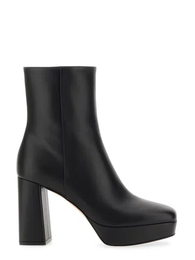 Gianvito Rossi Daisen Heeled Leather Boots In Black