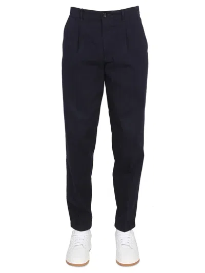Ps By Paul Smith Twill Pants In Blue