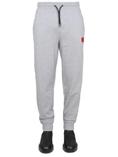 Hugo Boss Jogger Pants With Logo Embroidery In Black