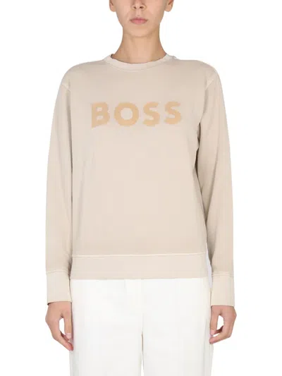 Hugo Boss Sweatshirts In Beige