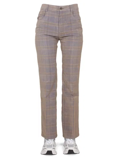 Mcq By Alexander Mcqueen High Waist Pants In Beige