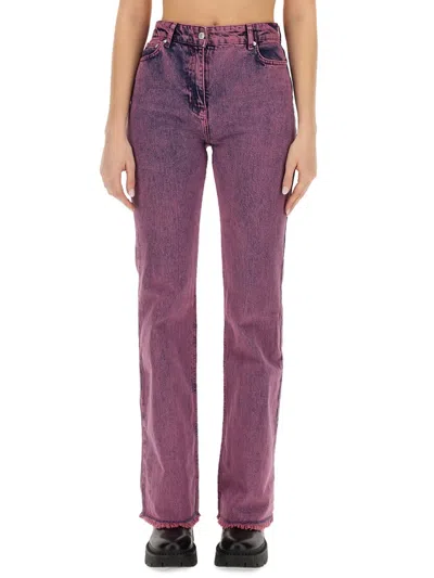 M05ch1n0 Jeans Flare Pant In Pink