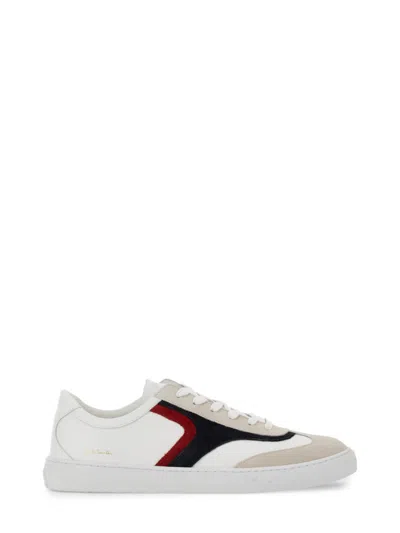 Paul Smith Leather Lace-up Sneakers In White