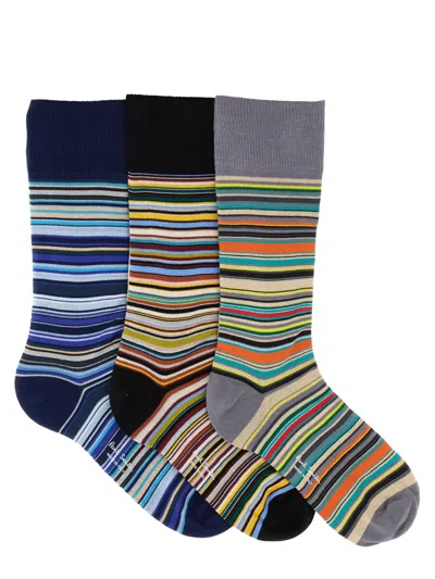 Paul Smith Set Of Three Socks In Multicolour