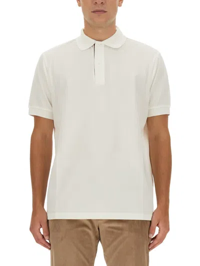 Paul Smith Cotton-piqué Polo Shirt In White