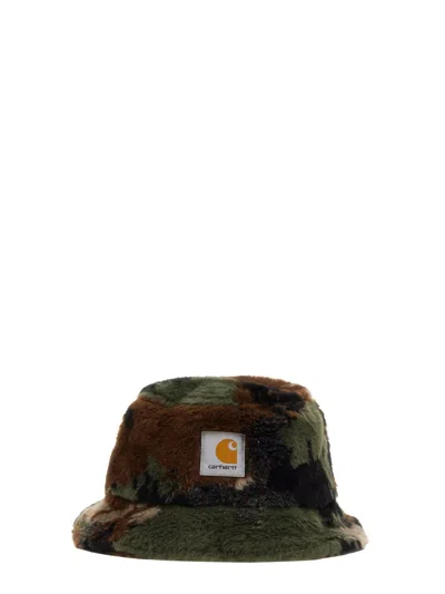Carhartt Bucket Hat With Logo In Multicolour