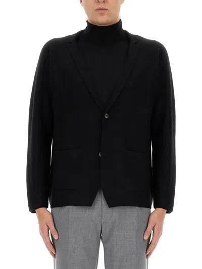 Lardini Knitted Jacket In Black