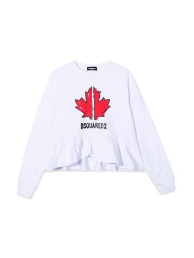 Dsquared2 Kids' Sweatshirt In White