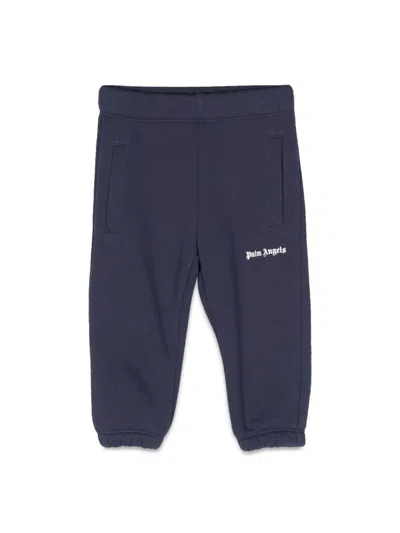 Palm Angels Babies' Logo-print Track Pants In Blue