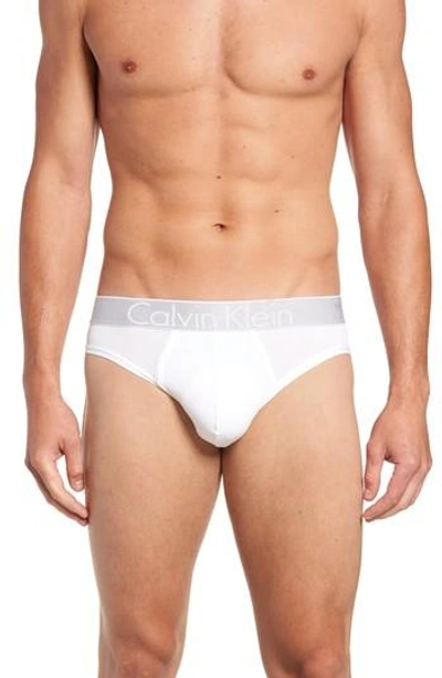 Calvin Klein Men's Customized Stretch Hip Briefs In White