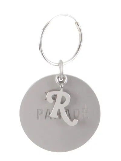 Raf Simons Circle Single Earrings In Silver