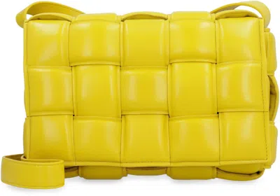 Bottega Veneta Padded Cassette Shoulder Bag In Yellow