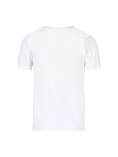 Moncler Logo-embossed Cotton T-shirt In White