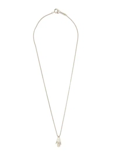 Isabel Marant Hand Pendant Necklace In Silver