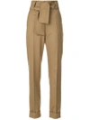 SARA BATTAGLIA belted high waist trousers,SB300330212295639
